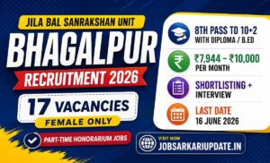 Bhagalpur Balika Grah female staff recruitment 2026