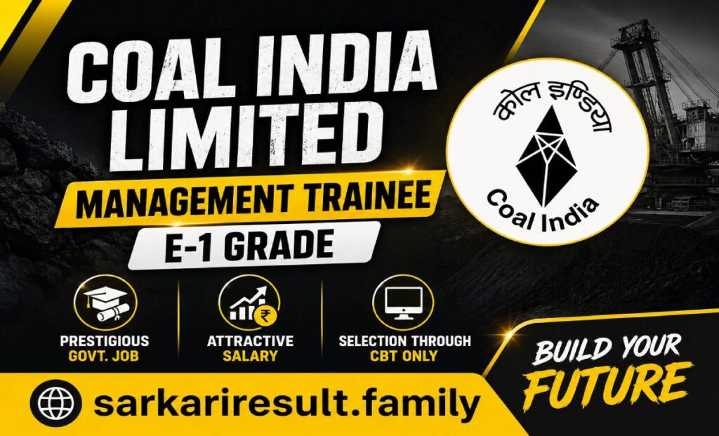 Coal India Management Trainee in-hand salary 2026