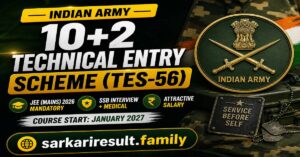 Indian Army TES-56 officer entry eligibility 2026