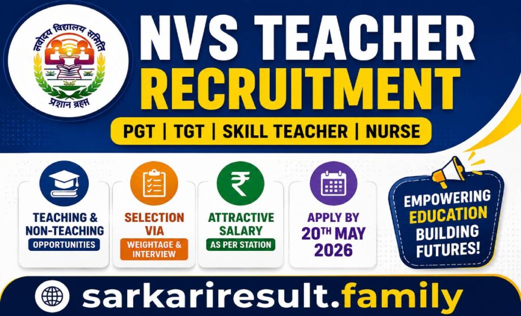 what is in-hand salary for NVS Chandigarh contractual teacher 2026