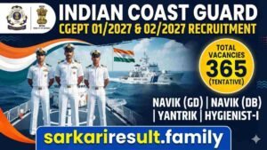 Indian Coast Guard Navik Yantrik recruitment 2026